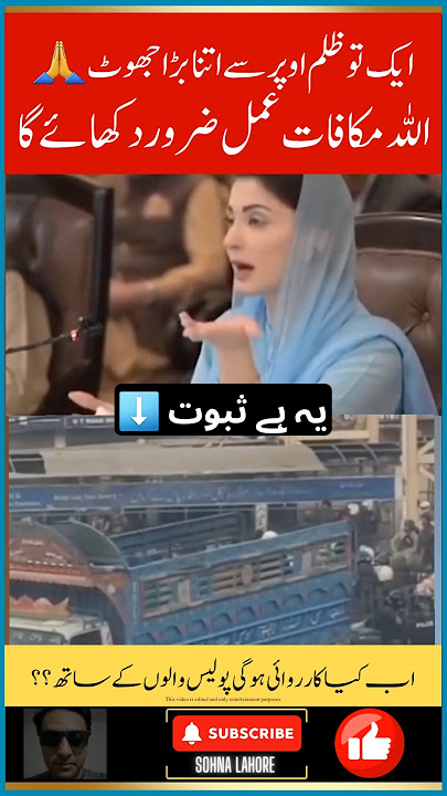 Maryam Nawaz Lied About TLP