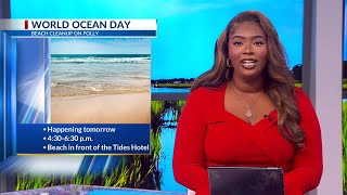 World Ocean Day celebration with cleanup on Folly Beach