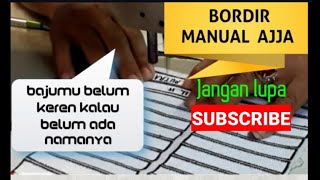 Bordir Nama Manual