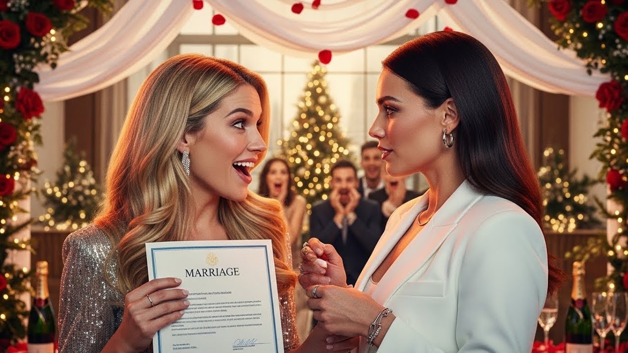I Got Too Drunk at My Office Holiday Party and Married My Ice Cold Boss... Lesbian Story