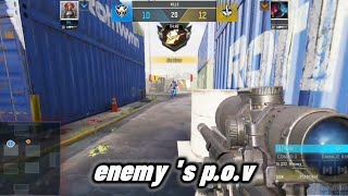 Enemy's Pov ... bro was cooked |#1v1|#codm |#reels |