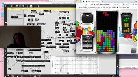 Tetris max msp demo iteration 3 keymap version