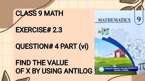 CLASS 9 MATH /CHAPTER#2 /EXERCISE#2.3 /QUESTIONS#4 /