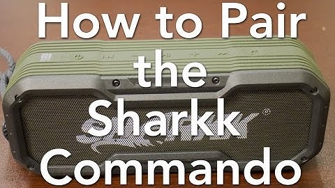 How to Pair the Sharkk Commando Bluetooth Speaker