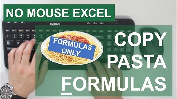 How to Copy Paste Formulas Only with Keyboard Shortcut | No Mouse Excel
