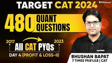 CAT Quant PYQs | Profit & Loss: CAT Previous Year Questions 📑| CAT 2017-23 Paper Solution 🎯| Day 4