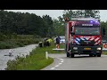 [25.08.2020] Brandweer redt man van dak van te water geraakte Porsche Cayenne Trekwei - N910 Driezum