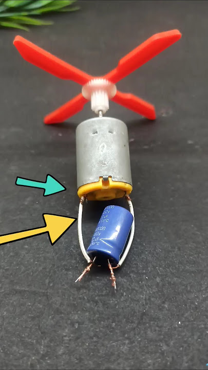 How to increase Dc motor speed using capacitor #experiment #shorts #dcmotor #trending #diy