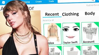 MAKING TAYLOR SWIFT a ROBLOX ACCOUNT