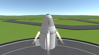 Crew dragon abort test with suicide landing simplerockets 2