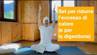 Set per eliminare l&#39;eccesso di calore (e per la digestione)