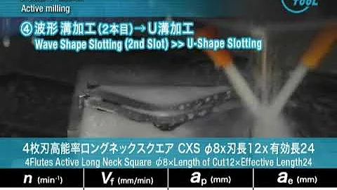 Roughing and Slotting in Stainless Steel SUS304 1.4301 with CXS