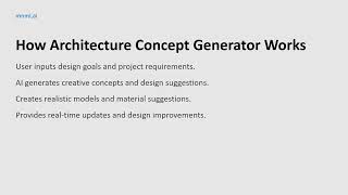 architecture concept generator