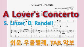 A Lover's Concerto (F Key / Easy TAB / Lyrics) - Sarah Vaughan (S. Linzer, D. Randell)