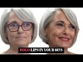 HOW TO WEAR A BOLD LIP IN YOUR 60'S | FIERCE AGING | Nikol Johnson