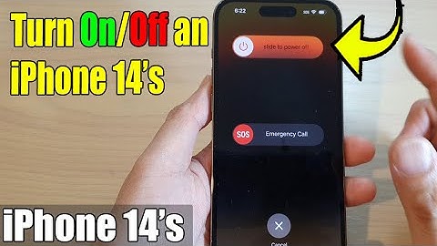 How to Turn On/Off an iPhone 14