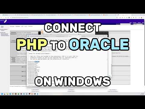 How to Connect PHP to Oracle Database on Windows (XAMPP Step-by-Step Guide)