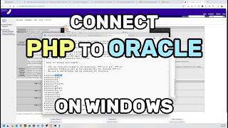 How to Connect PHP to Oracle Database on Windows (XAMPP Step-by-Step Guide)