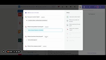 Add jobs from anywhere on the web into your job tracking system | Playbook video