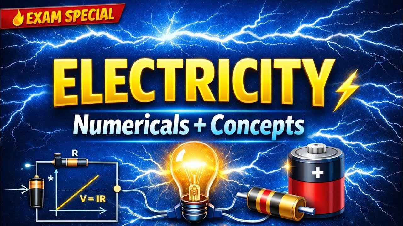 Electricity Class 10 LIVE | All Numericals & Concepts | Shivam Dubey 