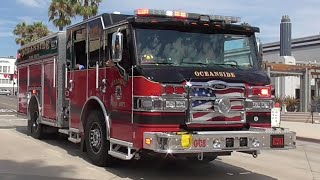 Oceanside Fire Dept. Engine 211 Responding 8/21/2025
