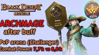 Reworked ARCHMAGE (Witch): Challenger PvP arena (CP 7.7k vs 8.8k) - Black Desert Mobile Global BDM⚔️