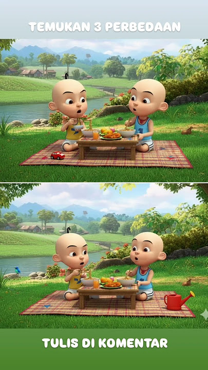 (lv. mudah) 3 perbedaan siapa yg tahu komen #upinipin #upinipinterbaru #upinipinselamanya #cartoon