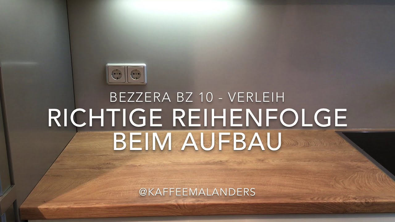 Verleih Bezzera BZ 10 und Zubehöhr – 04 Richtige Reihenfolge für den Aufbau des Siebträgerequipments