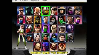 Sub - Zero (UMK3) - Mortal Kombat Trilogy (PC Windows Version)