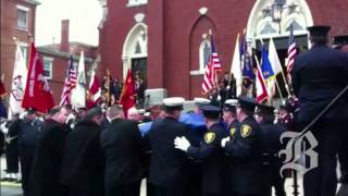 Funeral of Peabody firefighter James M. Rice