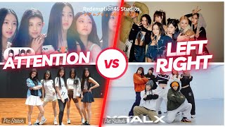 CHOREO BATTLE - NewJeans (뉴진스) 'Attention' VS XG - LEFT RIGHT (Dance Practice Moving ver.)