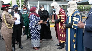 SEE HOW TANZANIA PRESIDENT SAMIA SULUHU ARRIVED AT KENYAN PARLIAMENT TO ADDRESS A JOINT SITTING!!