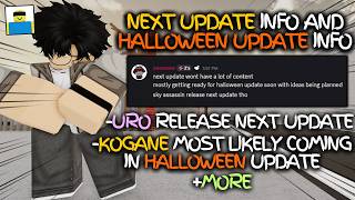JJS NEXT UPDATE AND HALLOWEEN UPDATE INFO + URO RELEASE + KOGANE COMING IN HALLOWEEN | JJS Roblox