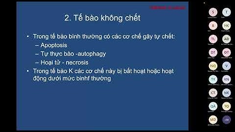 [UTDC CTUMP] CƠ CHẾ SINH UNG THƯ - THẦY QUÂN