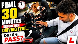 Final 30 Minutes Before Her Driving Test… Did She Pass? 🚗