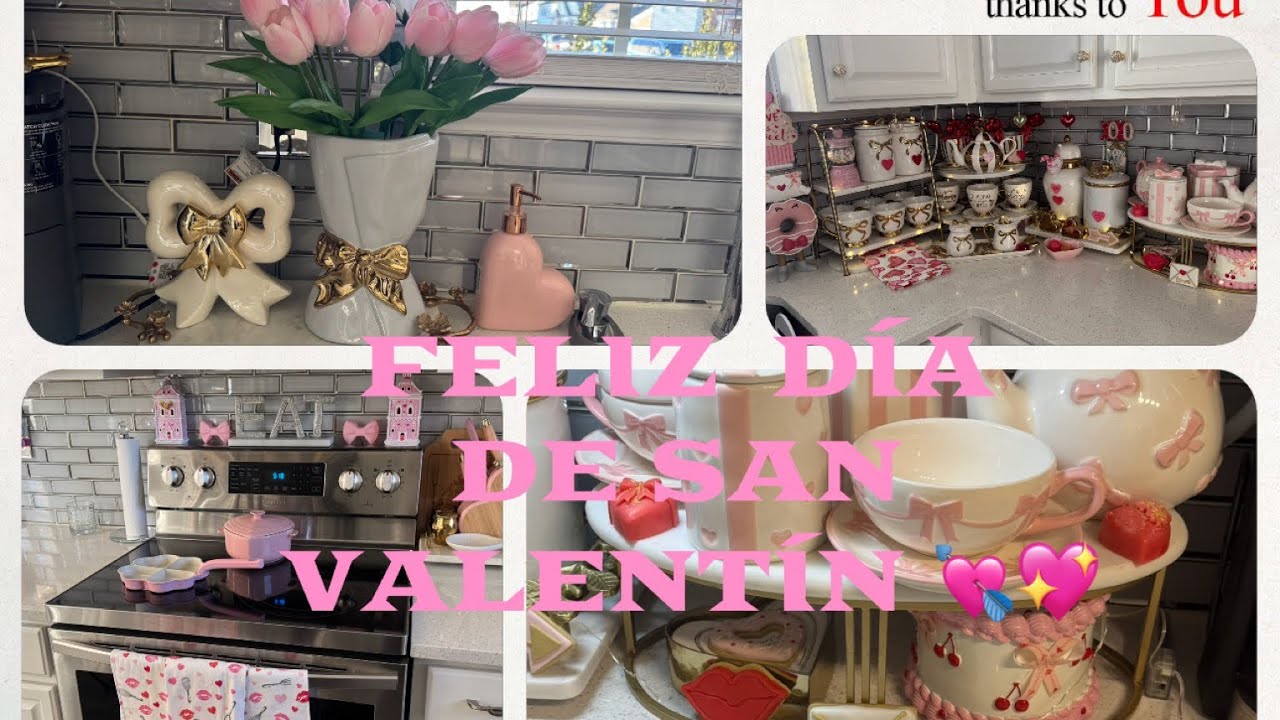 FELIZ DÍA DE SAN VALENTÍN 💘 EN LA COCINA ! ASÍ FUE MI DECORACIÓN PARA EL MES DE FEBRERO! 💖