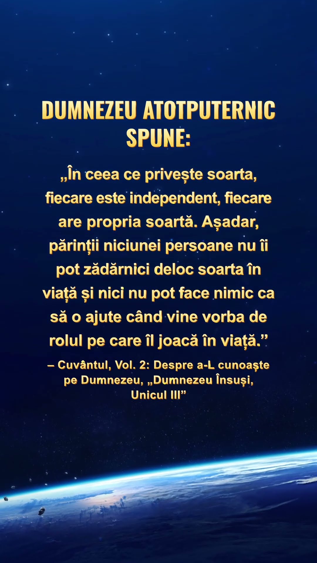 Citiți cuvintele lui Dumnezeu și înțelegeți-I intenția