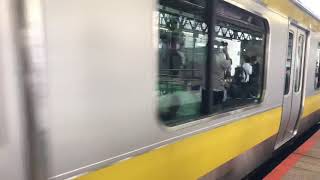 E231系両国駅発車シーン