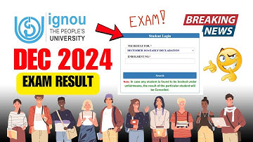 IGNOU Declared DEC 2024 Exam Early Declaration Result ( Breaking News ) | IGNOU December Result 2024