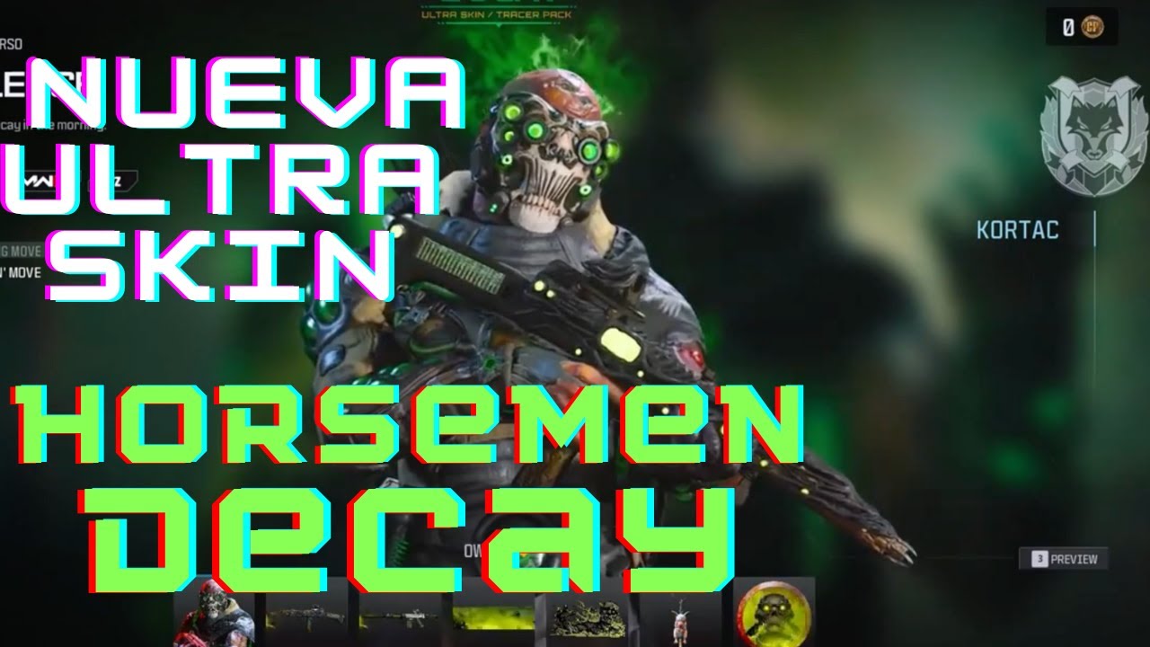 MW3 NUEVA ULTRA SKIN OPERADOR HORSEMEN DECAY COD - Modern Warfare 3 ...