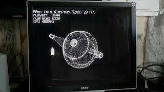 jlcpcb 4-layer VGA interface (GM7123). 18-bit colour with L8 CLUT. External precise 8MHz oscillator.