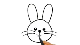 Rasm chizish, Quyon Rasmni chizish, Как легко нарисовать кролик.