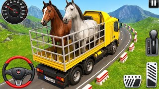 Horse Transport Truck Driving Game 🐎🚛 | Animal Cargo Truck Simulator Gameplay screenshot 4