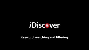 Keyword searching and filtering with iDiscover