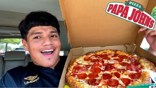 Papa John's NEW Garlic Epic Stuffed Crust - The Most Garlicky Pizza Ever!?!? - Food Review