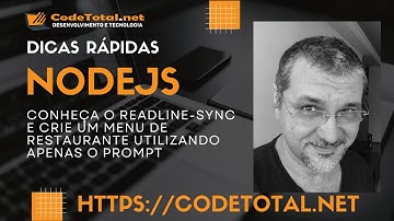 NodeJs - Conheça o ReadLine-Sync e crie um menu de restaurante utilizando apenas o prompt