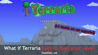 What happens after your Terraria world fails to load?