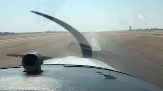 Beechcraft Bonanza B36TC Takeoff Maun, Botswana