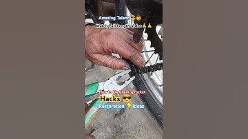🔥🔧 INGENIOUS TECHNIQUES: Motorcycle Restoration & Engine Overhauling!  CHAIN & SPROCKET HACKS