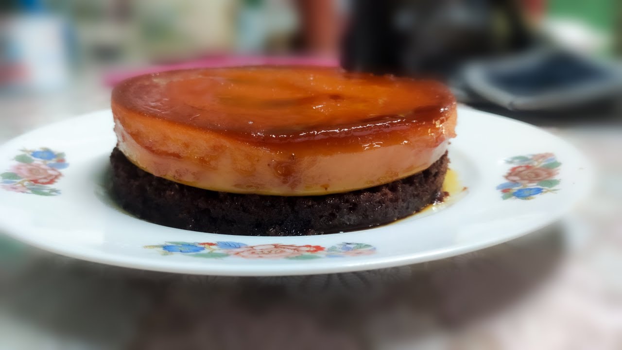 Cream caramel / chocolate cake recipe YouTube